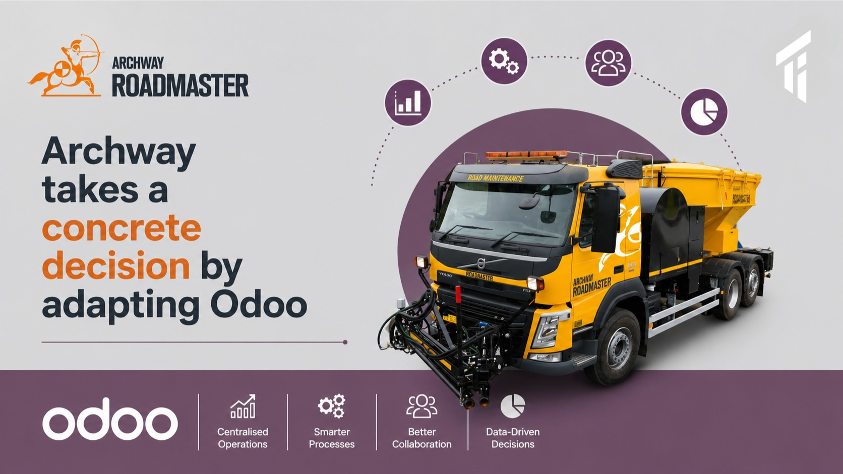 Archway takes a concrete decision by adapting Odoo